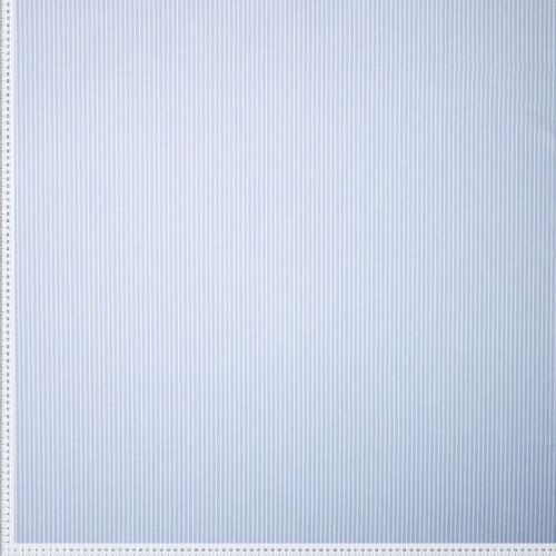 Preview: RESTSTÜCK 1,80m !!! - Baumwolle - Timeless Stripes - light blue/white