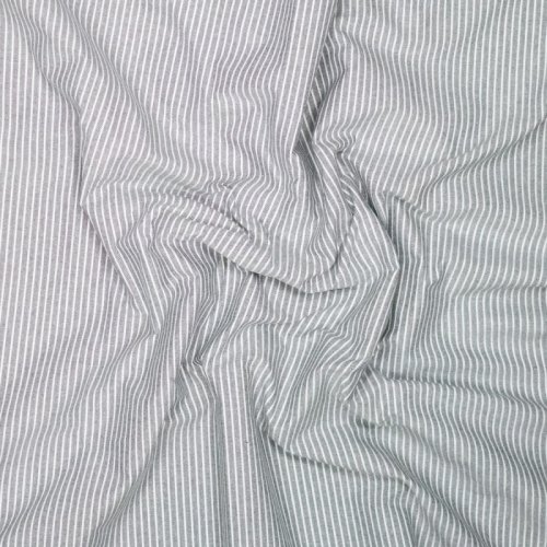 Preview: Baumwolle - Timeless Stripes - anthrazit/white