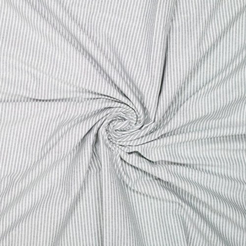 Preview: Baumwolle - Timeless Stripes - anthrazit/white