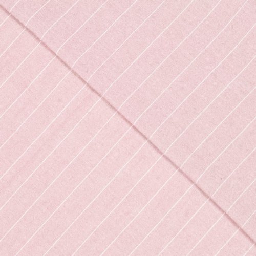 Viskose Leinengemisch - Wanjo Streifen - rosa/ecru