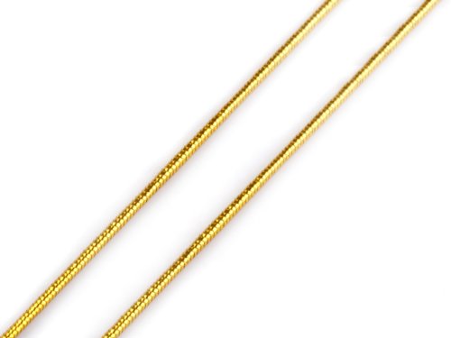 Gummikordel - Ø 1 mm - gold