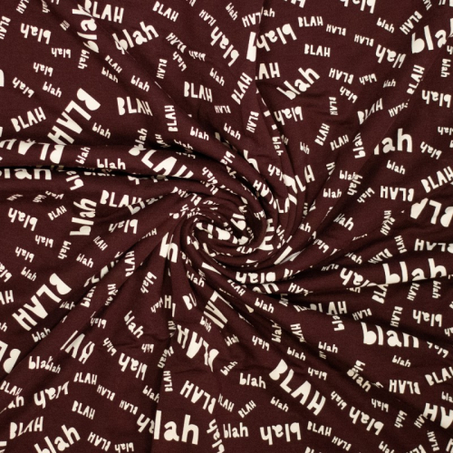 Sweat - brushed - BLAH BLAH - bordeaux