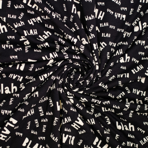 Sweat - brushed - BLAH BLAH - schwarz