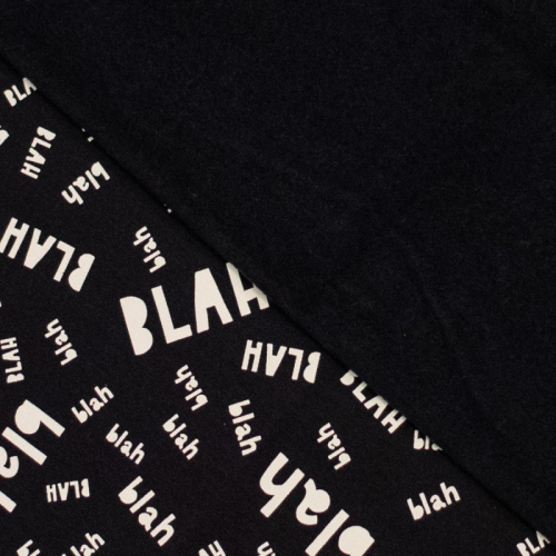 Preview: Sweat - brushed - BLAH BLAH - schwarz