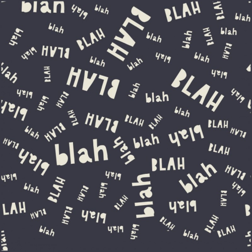 Preview: Sweat - brushed - BLAH BLAH - schwarz