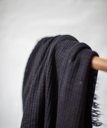 Viskose - Waffel Knit - black - Mind the Maker