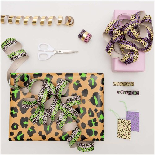 Geschenkpapier - Leo - beige - Acid Leo - Rico Design