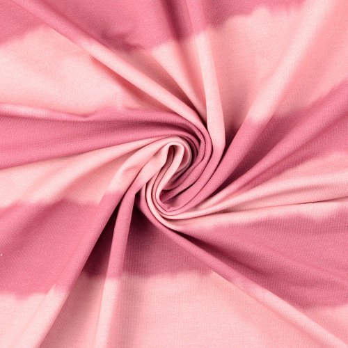 French Terry - Batik Streifen - altrosa
