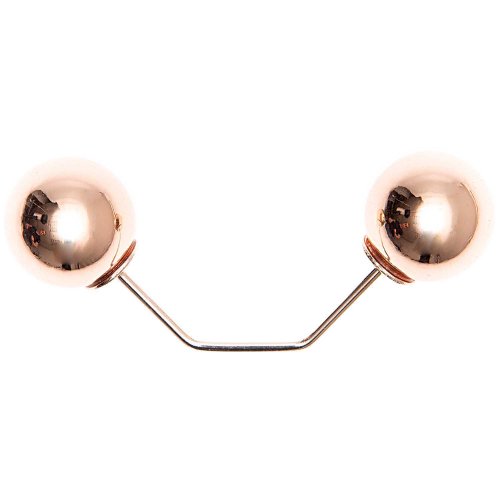 Zwei Perlen Pin - rosegold - 65mm