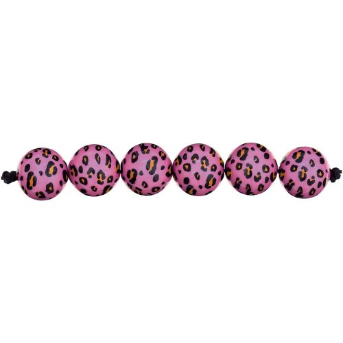 Perlen - 6er Set Leo - pink - Acid Leo - Rico Design