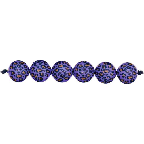 Perlen - 6er Set Leo - lila - Acid Leo - Rico Design