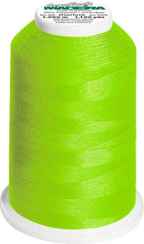 Overlockgarn - Bauschgarn Aeroflock - 1000m - Col. 9950 neon green - Madeira