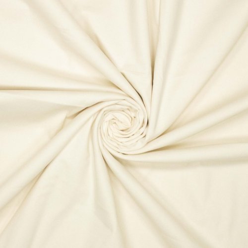 Baumwoll Stretch - uni - ecru