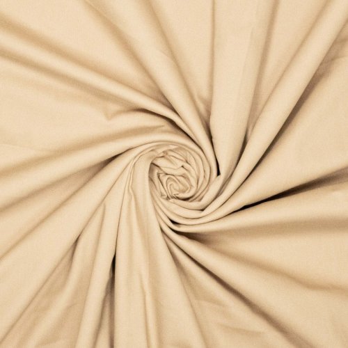 Baumwoll Stretch - uni - kamel