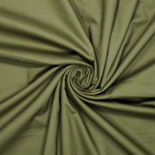 Baumwoll Stretch - uni - olive