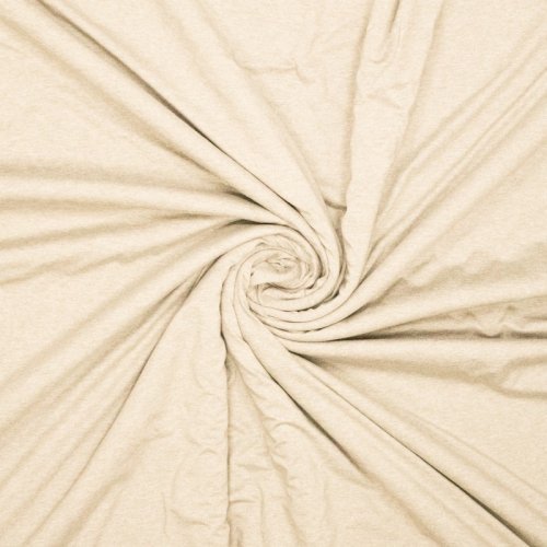 Viskosejersey - uni - sand meliert