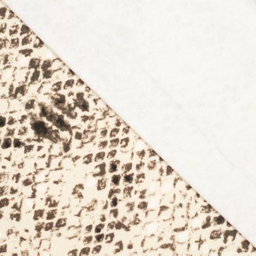 Preview: Baumwoll Stretch - Snake - Animalprint - brown/ecru