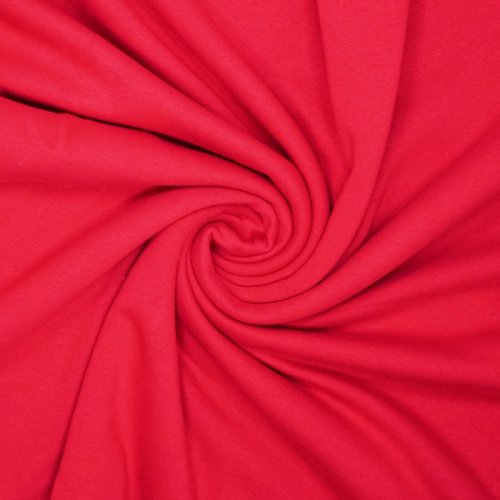 Bio Sweat - recycled brushed - uni - red