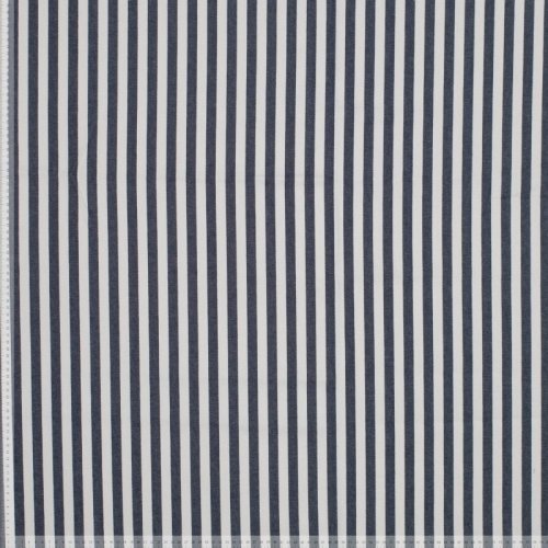 Preview: Baumwolle Denim - Laurent Streifen - dunkelblau/naturweiß