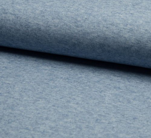 RESTSTÜCK 60cm !!! - Viskose Strick - Angel - jeans melange