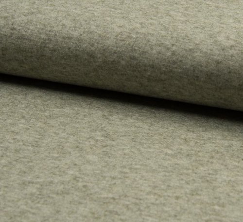 RESTSTÜCK 0,90m !!! - Viskose Strick - Angel - khaki melange