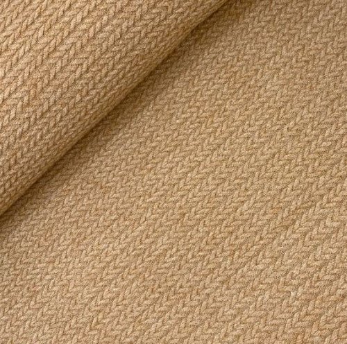 Preview: RESTSTÜCK 0,60m!!! - Viskose Strick - Angora Touch Jacquard - hellbraun meliert