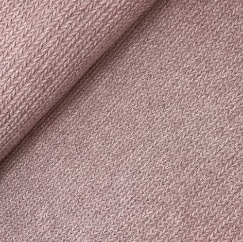Preview: RESTSTÜCK 1,20m !!! - Viskose Strick - Angora Touch Jacquard - rosa meliert