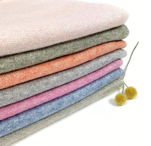 Preview: RESTSTÜCK 90cm !!! - Viskose Strick - Asley - fuchsia melange Glitzer