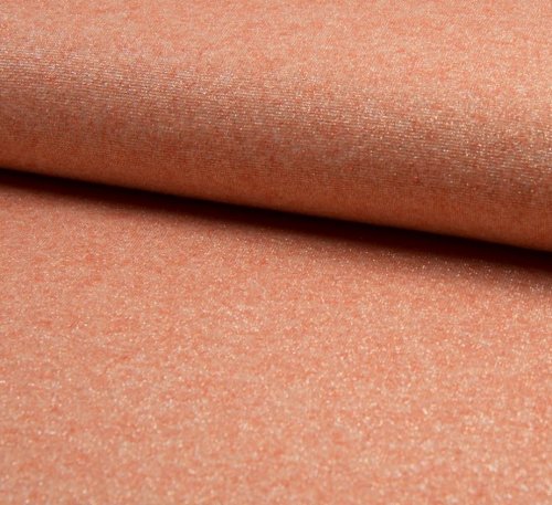 Viskose Strick - Asley - koralle melange Glitzer