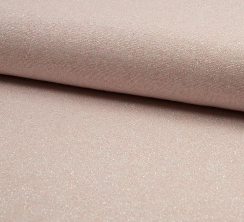 Viskose Strick - Asley - rose melange Glitzer