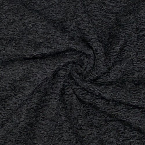Mantelstoff - Astracan - black