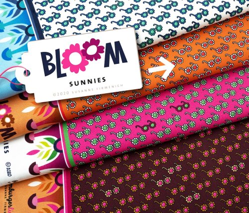 Bio Jersey - Sunnies - Col.2 - orange - Bloom - Hamburger Liebe - Albstoffe