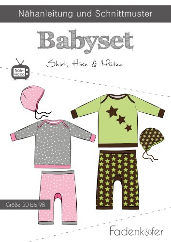 Papierschnittmuster - Babyset - Shirt, Hose & Mütze - Fadenkäfer