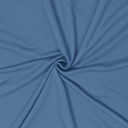 Bambus Jersey - uni - blau