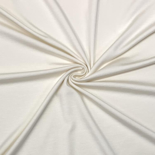 Bambus Jersey - uni - naturweiß