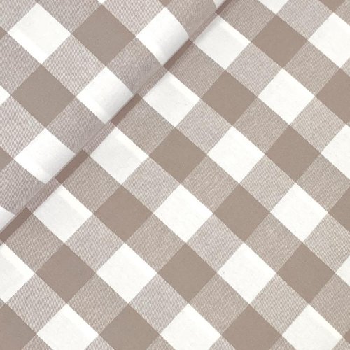 RESTSTÜCK 0,70m !!! - Baumwoll Flanell - Check - sand