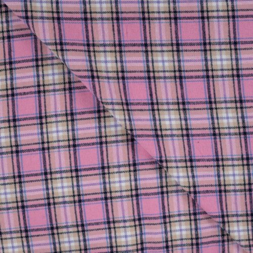 Baumwoll Flanell - Karo - old pink
