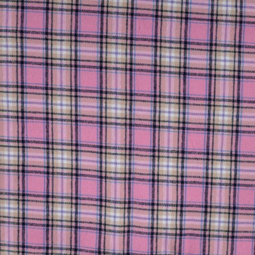 Baumwoll Flanell - Karo - old pink