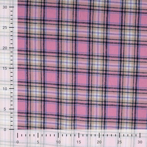 Baumwoll Flanell - Karo - old pink