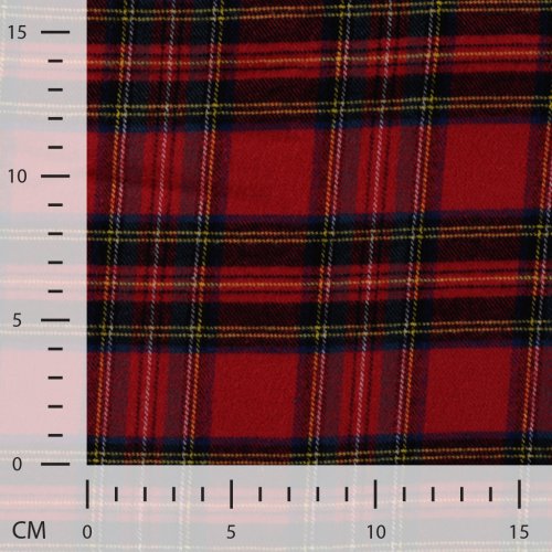Baumwoll Flanell - Karo - red