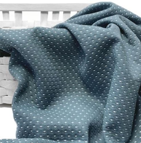 RESTSTÜCK 50cm !!! - Baumwoll Jacquard - Lina Stripes - dusty blue