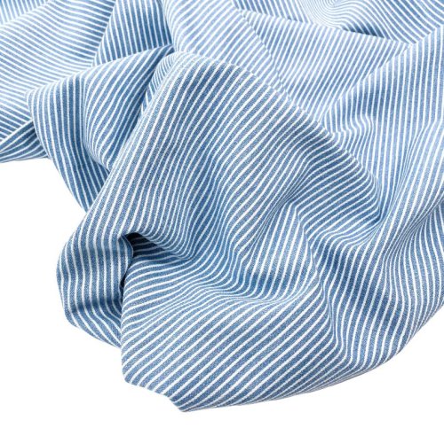 Baumwolle - Jeans - Streifen - hellblau