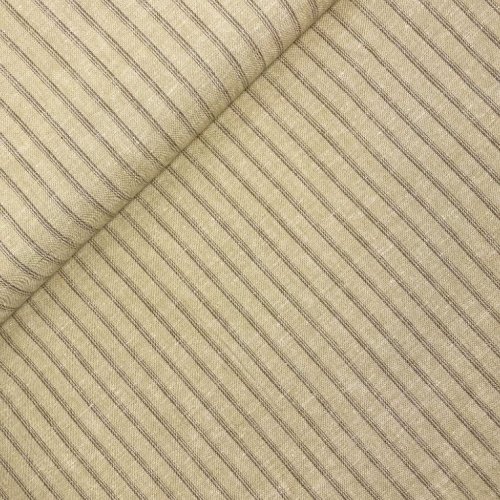 Preview: RESTSTÜCK 0,50m !!! - Baumwoll Leinen - Stripes - beige
