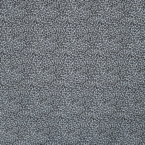 Baumwoll Popeline - Mini Leopard - dusty blue