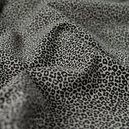 Baumwoll Popeline - Mini Leopard - khaki