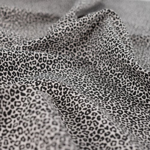 Baumwoll Popeline - Mini Leopard - sand