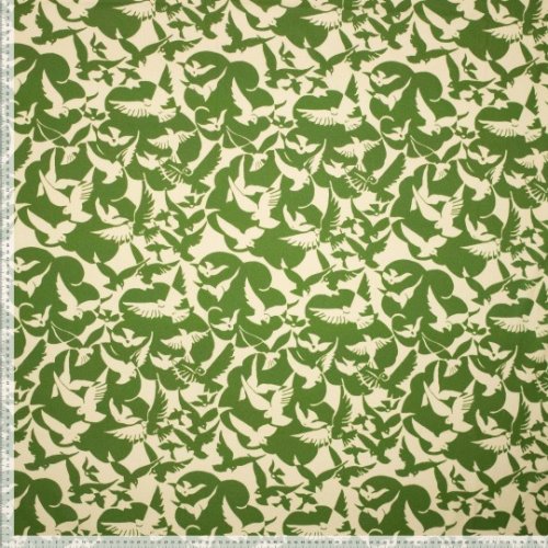 Baumwoll Popeline - Palomas - olive