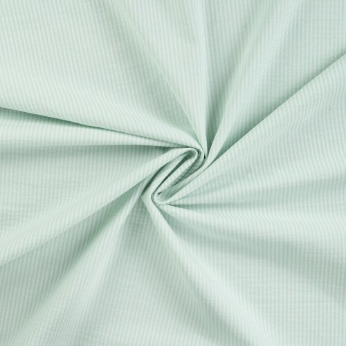 Baumwolle Seersucker - Stripes - mint/white