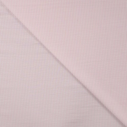 Baumwolle Seersucker - Stripes - nude/white