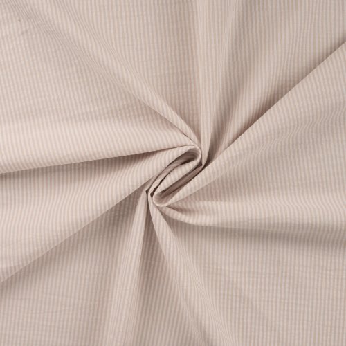 Baumwolle Seersucker - Stripes - sand/white